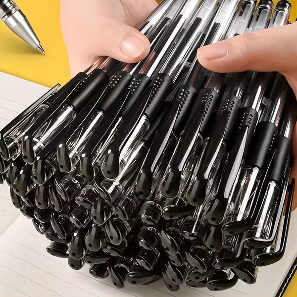 20 ชิ้น ปากกาเจลแห้งเร็วสีดำ, ปลาย 0.5 มม., เขียนสบาย, ปากกาลูกลื่น, เหมาะสำหรับโรงเรียน, สำนักงาน, การศึกษา และการทำงาน, กลับไปโรงเรียน